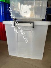 Thùng nhựa trong 95 lít có bánh xe Long Thành