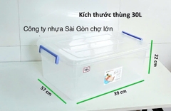 Thùng nhựa trong 30 lít Hiệp thành