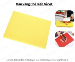 Thớt nhựa chữ Nhật công nghiệp kháng khuẩn 40*60*2 cm