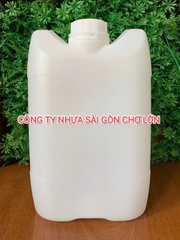 Can nhựa vuông 10 lít hóa chất màu trắng