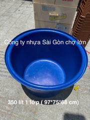 Thùng tròn nuôi cá 350 lít ( 97*75*68 cm) 1 lớp và 2 lớp 🌸