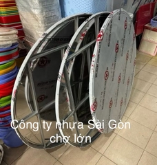Mặt bàn inox  1m2 chân rời cho đám cưới