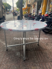 Mặt bàn inox  1m2 chân rời cho đám cưới