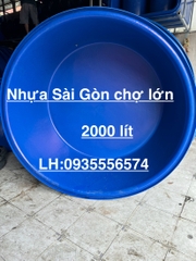 Thùng tròn nuôi cá 2000 lít (195*165*84cm)