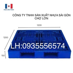 Pallet nhựa PL16-LK Long Thành(120*120*15 cm)