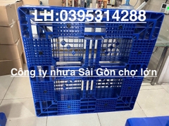 Pallet nhựa PL16-LK Long Thành(120*120*15 cm)