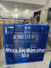 Pallet nhựa PL16-LK Long Thành(120*120*15 cm)