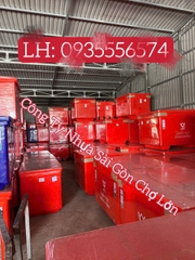 Thùng đá Thái Lan hoa sen 40 lít bản lề không chân (kích thước: 56*40*42,5 cm) 🪷