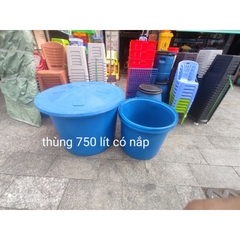 Thùng nhựa tròn nuôi cá và đựng hoá chất (3000 lít,2000 lít,1500 lít,1000 lít,750 lít)