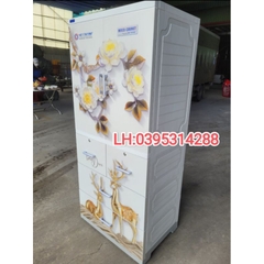 Tủ treo đồ MOCA  2 cánh 3 ngăn con Nai vàng cao cấp Việt Thành