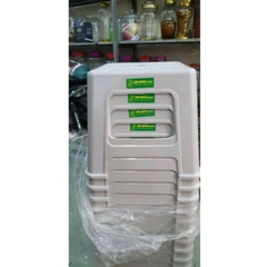 combo 4 bàn xàm và 10 ghế lùn xám