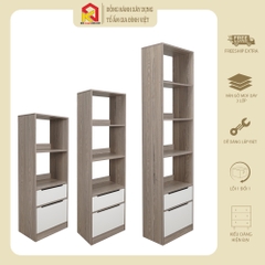 Kệ sách gỗ đa năng 6 TẦNG KN Home Decor , tủ gỗ văn phòng nhiều tầng, gỗ MDF phủ Melamine KS_MS29C