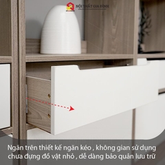 Kệ sách gỗ 5 TẦNG , tủ gỗ văn phòng nhiều tầng KN Home Decor gỗ MDF Phủ Melamine KS_MS29B