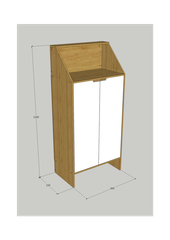 Tủ giày gỗ MDF Lắp ráp, Kệ giày dép đa năng, hiện đại, TIẾT KIỆM diện tích, chịu lực tốt. KG_50, KG_60