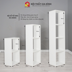 Kệ gỗ tổ ong 3 TẦNG trang trí KN Home decor ,kệ sách , kệ decor , đa năng , chống gẩm và xướC KTO_3T