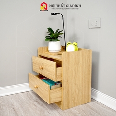 ( HỎA TỐC HN ) Kệ tủ đầu giường vàng KN Homedecor , Tab đầu giường ,Hộc Tủ Đầu Giường Gỗ MDF , MS12A