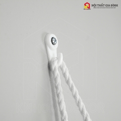 Kệ gỗ treo tường KN Home decor, móc treo chìa khóa , kễ gỗ mây chữ U treo trang trí nhà cửa , KMT_03