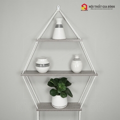 Kệ gỗ treo tường KN Home decor, kễ gỗ treo bằng dây decor trang trí nhà cửa , TẶNG phụ kiện KTD_0123