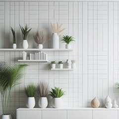 Kệ gắn tường KN Homedecor , kệ treo tường, kệ gắn tường spa, kệ nail TẶNG phụ kiện dày 17mm KGT_MS12