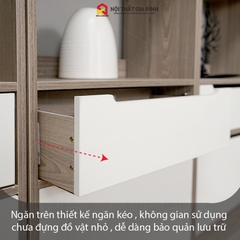 Kệ sách gỗ  5 TẦNG phong cách  KN Home decor , tủ gỗ đa năng nhiều tầng gỗ MDF phủ Melamine KS_MS29_5T. KT: R40*S25*C130