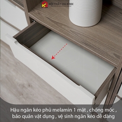 Kệ sách gỗ  4 TẦNG phong cách KN Home decor , tủ gỗ đa năng nhiều tầng gỗ MDF  phủ Melamine KS_MS29_4T