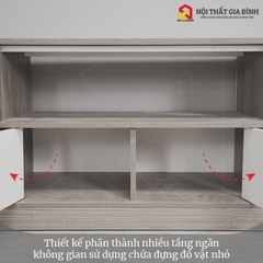Kệ tivi , tủ tivi phòng khách gỗ MDF phủ melamin KN Homececor MS41 KT:R140*S30*C43 cm