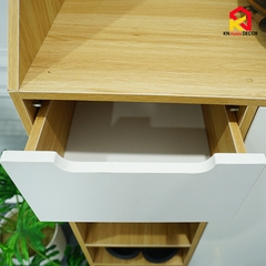 Tủ đựng giày gỗ nhiều ngăn KN Homedecor, tủ đựng đồ chất liệu gỗ MDF, kệ giầy dép thông minh KG75_KG85