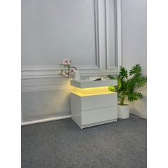 Kệ Tab Đầu Giường Phát Sáng 2 Tầng – Hiện Đại, Sang Trọng, Tiện Lợi, Có Ngăn Bí Mật