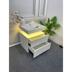 Kệ Tab Đầu Giường Phát Sáng 2 Tầng – Hiện Đại, Sang Trọng, Tiện Lợi, Có Ngăn Bí Mật