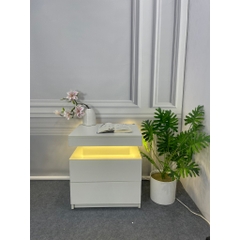 Kệ Tab Đầu Giường Phát Sáng 2 Tầng – Hiện Đại, Sang Trọng, Tiện Lợi, Có Ngăn Bí Mật