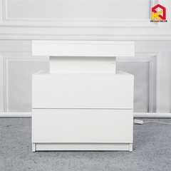 [ Lắp sẵn ]Kệ tủ đầu giường 3 tầng đèn LED cảm ứng KN Homedecor ,Tab đầu giường ,Tủ Đầu Giường Gỗ MDF 15mm TAB_50