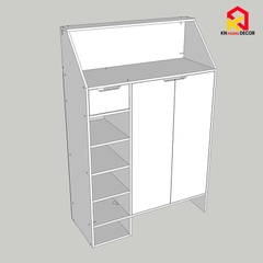 Tủ giày gỗ MDF Lắp ráp, Kệ giày dép đa năng, hiện đại, TIẾT KIỆM diện tích, chịu lực tốt. KG_50, KG_60