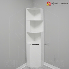 Kệ góc tường có tủ KN Homedecor , kệ sách góc tường , kệ văn phòng , kệ đa năng gỗ MDF 12mm MS43