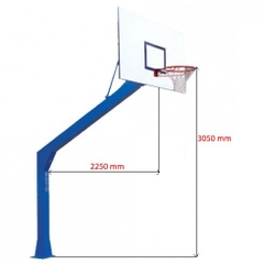 Trụ Bóng Rổ Ngoài Trời Cố Định Vifasport 802890 Chính Hãng Chuẩn Thi Đấu
