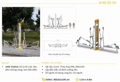 Máy Tập Ngoài Trời Đi Bộ Lắc Tay VIFA 712512