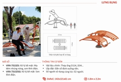 Máy Tập Lưng Bụng Ngoài Trời VIFA 731325