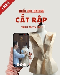 Học Cắt rập Online Miễn Phí tháng 11 tại học viện thời trang Victoria