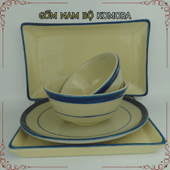 Gốm Nam Bộ - Mẫu Xưa Chỉ Xanh