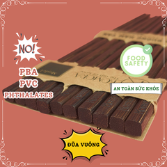 [Vỉ 5 Đôi] [Vuông] Mẫu 235 Ngắn, Đũa Buông Hàm Tân, Khắc Theo Yêu Cầu