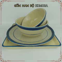 Gốm Nam Bộ - Mẫu Xưa Chỉ Xanh