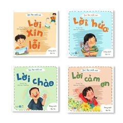 Combo Bé học cách nói 4 cuốn kỹ năng giao tiếp cho bé