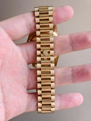 ROLEX Day-Date 36mm YG MOP Moissanite Bezel
