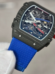 Richard Miller 15RICHARD MILLE RM67-02 Black Carbon Blue Strap