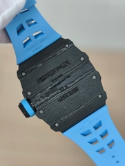 RICHARD MILLE RM35-01 Black Carbon Blue Rubber Strap