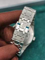 AUDEMARS PIGUET Royal Oak Double Balance Wheel Openworked 15407 Skeleton-Baguette Blue Sapphire Bezel-Stainless Steel