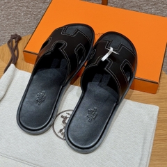 JD-620 Men’s Black Swift Slippers with Dermal Outsole