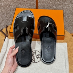 JD-620 Men’s Black Swift Slippers with Dermal Outsole