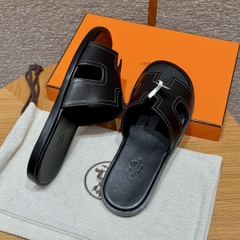 JD-620 Men’s Black Swift Slippers with Dermal Outsole