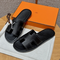 JD-620 Men’s Black Swift Slippers with Dermal Outsole