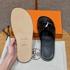 JD-620 Men’s Black Swift Slippers with Dermal Outsole